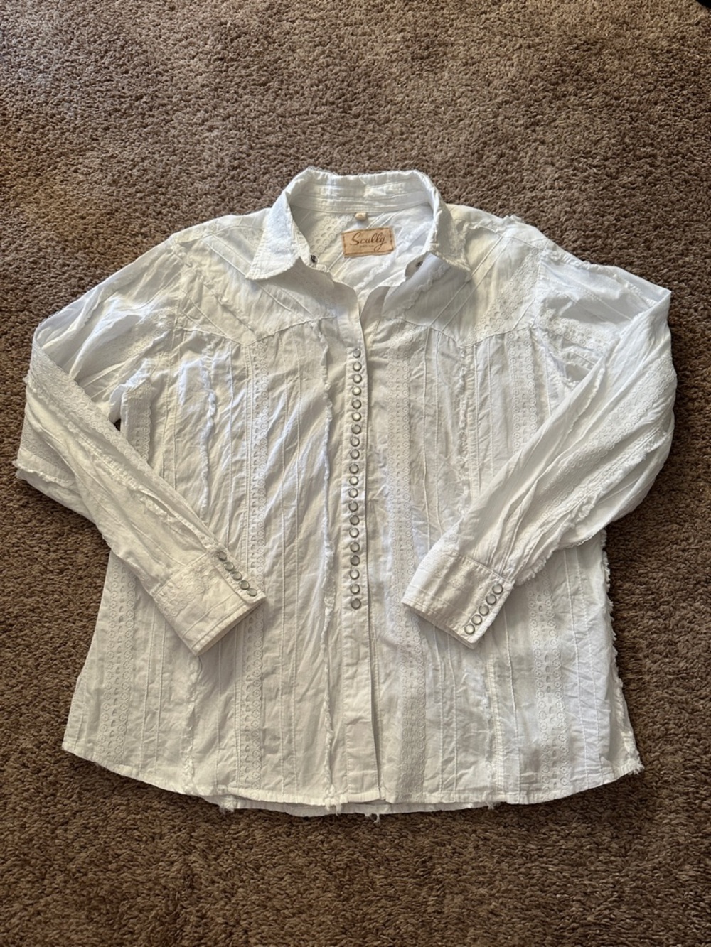 Scully Western Victorian shirt blouse size XL